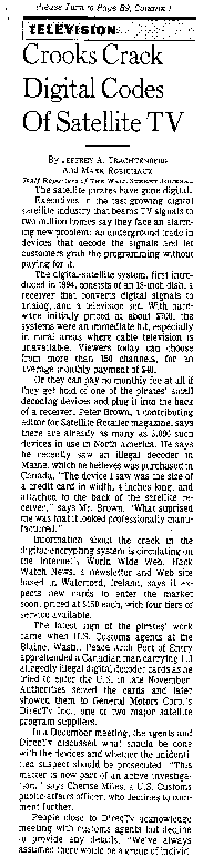 Scan of part of the WSJ article on DSS
Piracy