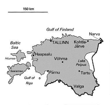 [Country map of Estonia]