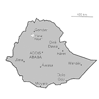 [Country map of Ethiopia]