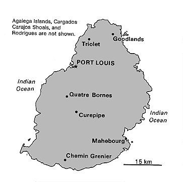 [Country map of Mauritius]